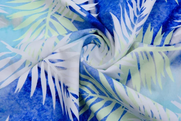 Printed swimming fabric